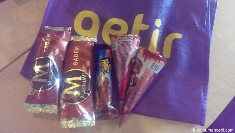 getir dondurma magnum algida kampanya hediye