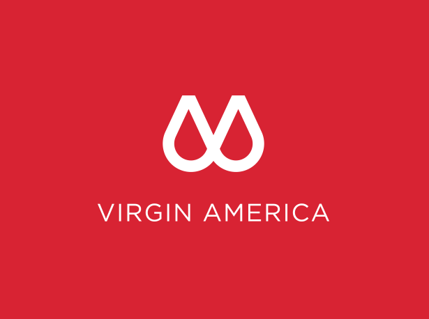 virgin america's new logo - april fools